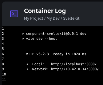 Container logs