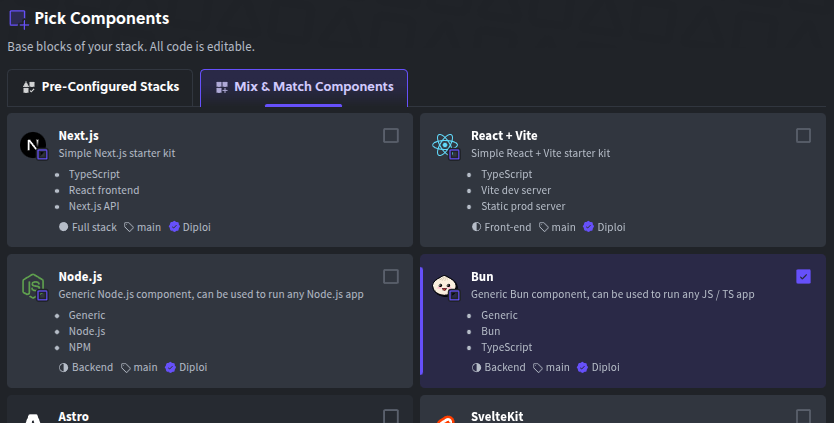 Project components
