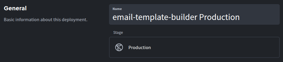 Project options general