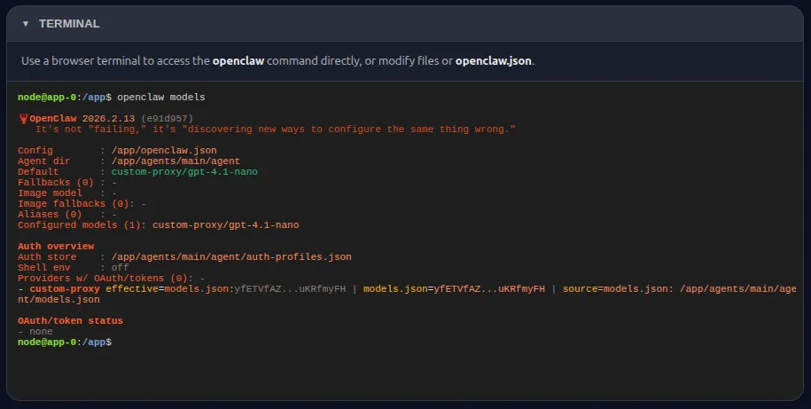gpt-4.1-nano for OpenClaw